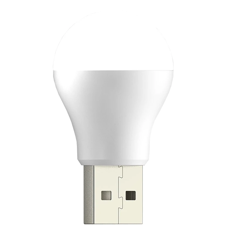 USB Plug Lamp Computer Mobile Power Charging USB Book Lamps LED Eye for Protection Reading Light Small Round Night Light