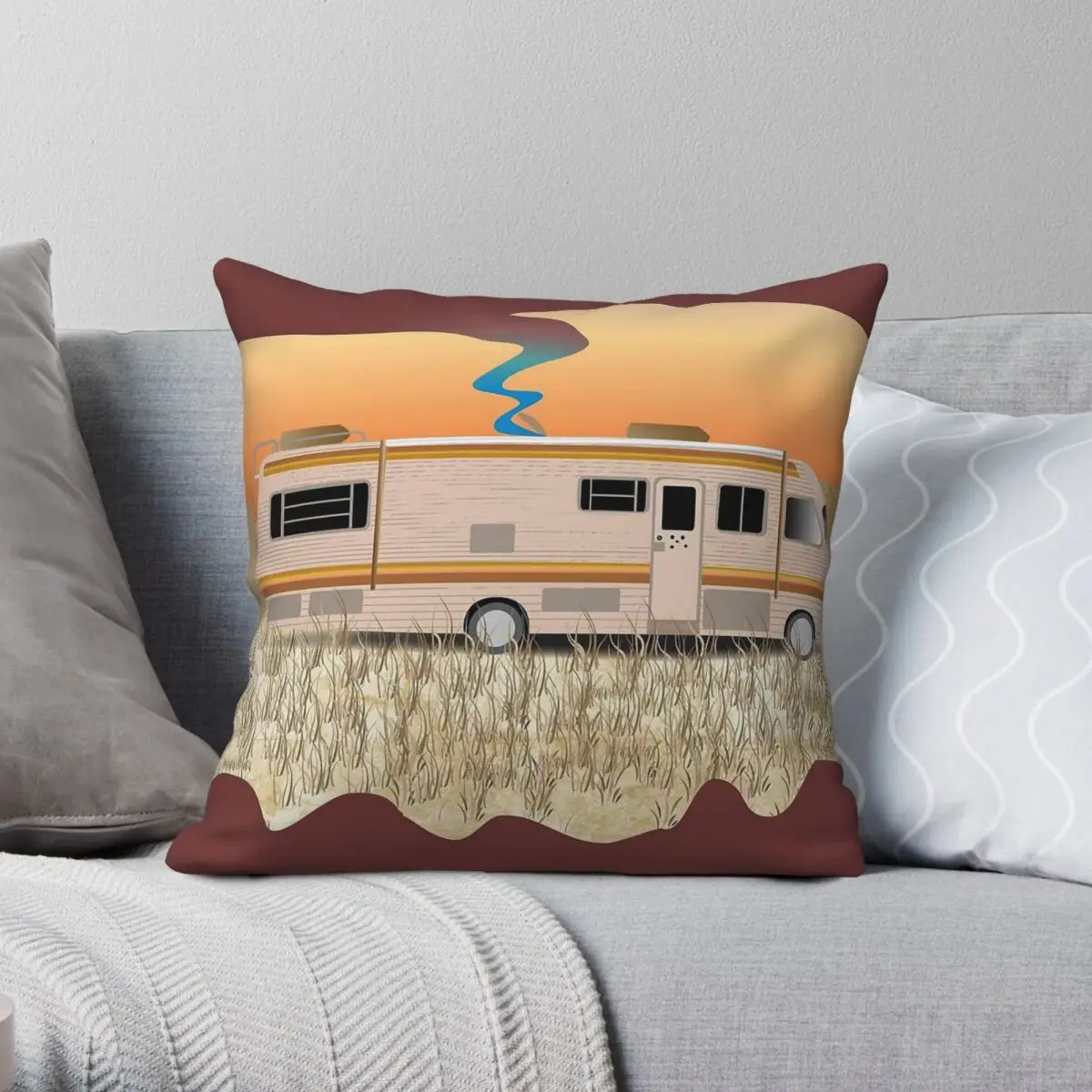 

Breaking Bad Tv Show Pillowcase Polyester Linen Velvet Pattern Zip Decor Pillow Case Room Cushion Cover 45x45