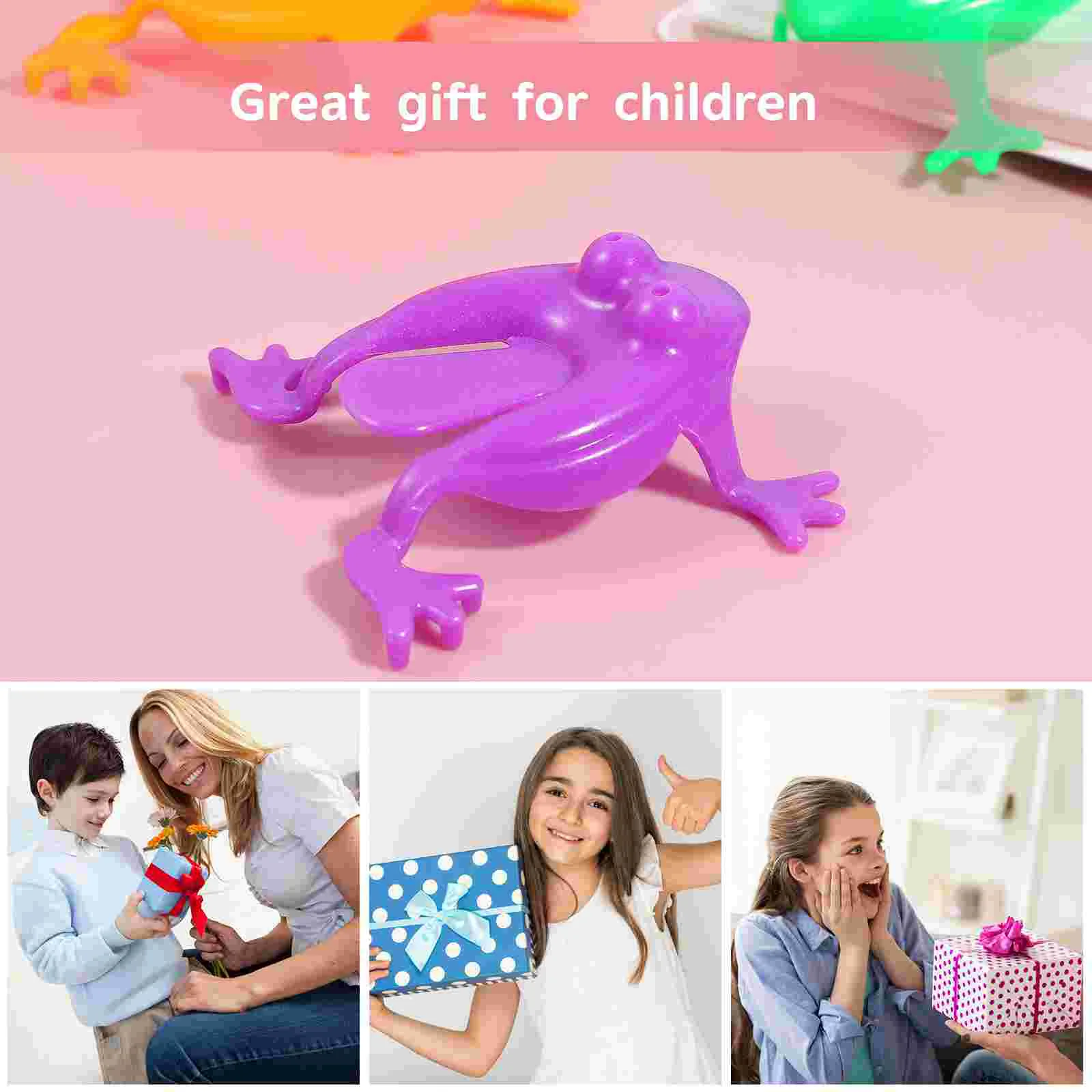 TOYMYTOY 24Pcs Funny Jump Leaping Toys Educational Plaything Party Favors for Kids Prize Gift