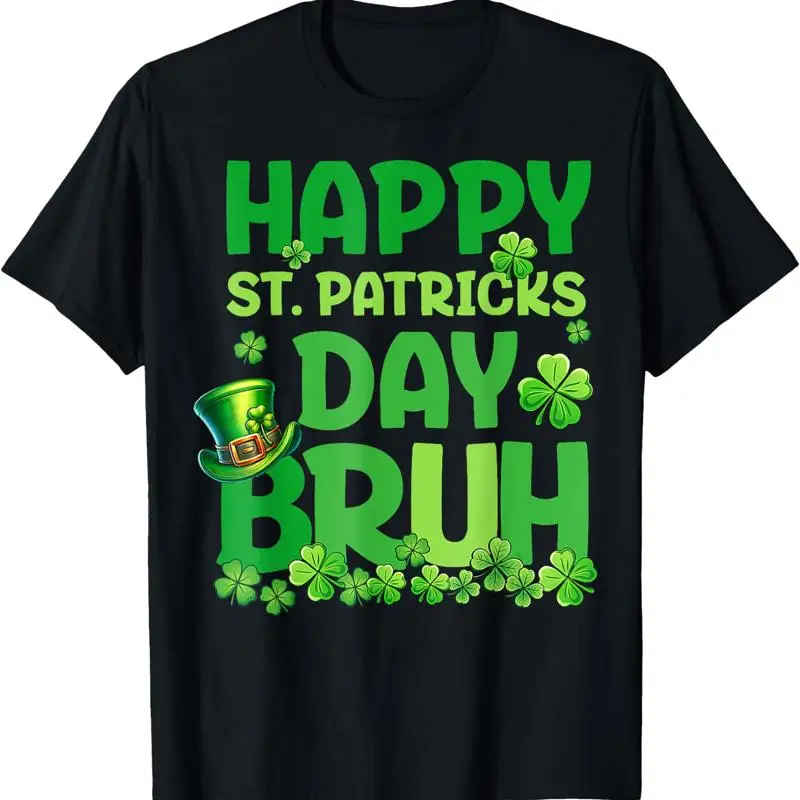 

Футболки Bruh на день Святого Патрика для мальчиков и детей, рубашка Saint, размер S 4XL