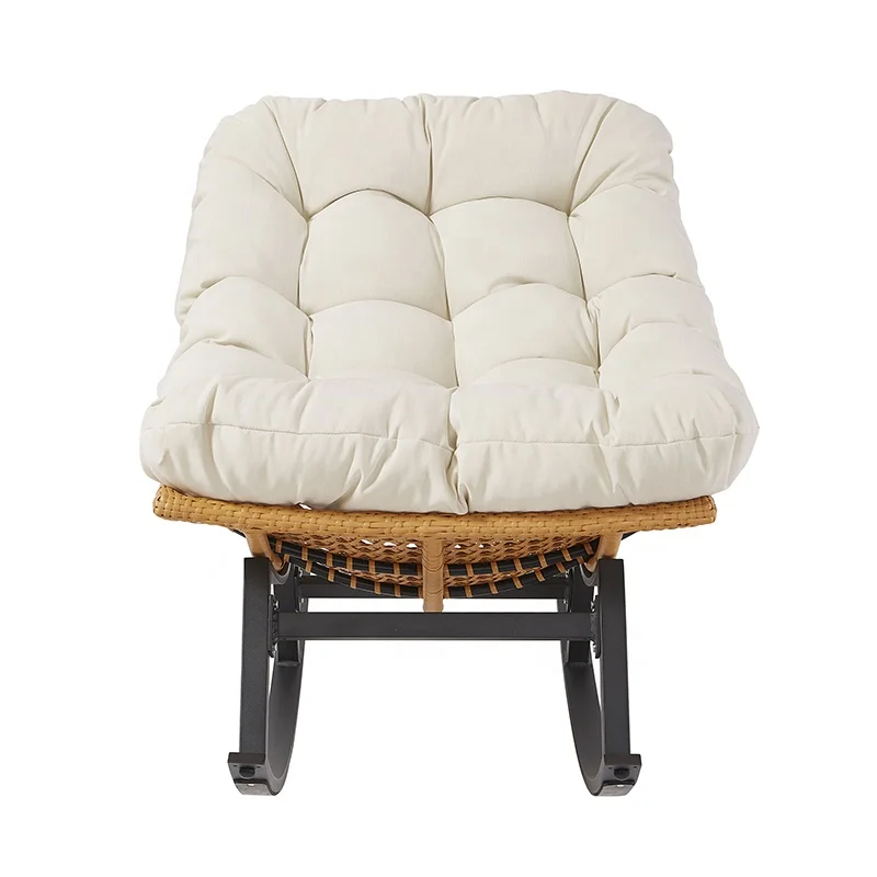 

Modern Leisure Patio Wicker Furniture Outdoor Garden Porch Rattan Aluminum Rocking Chairs for Sale