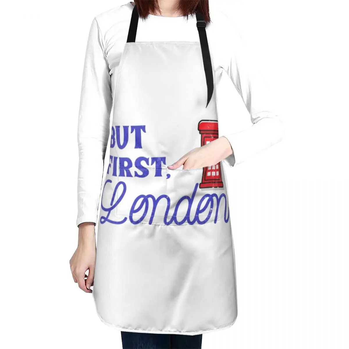 But First, London Apron Goods For Home And Kitchen Kitchen Kawaii Accessories kitchen girl New 2022 Year Apron