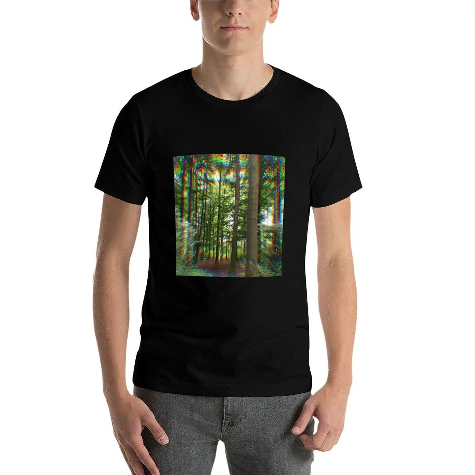 تي شيرت Forrest Trip تي شيرت مصمم تي شيرت للرجال تي شيرت أبيض