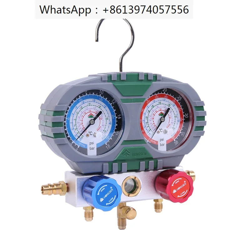 

Liquid Filling Double Meter Set Air Conditioner Fluoride Tool / Refrigerant Meter / Car Air Conditioner Fluoride Meter