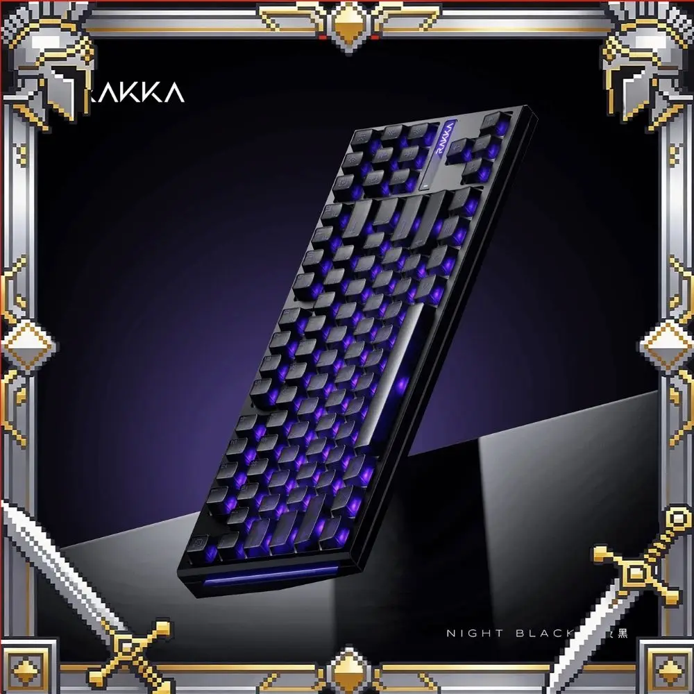 RAKKA 80 Edge Magnetic Switch Mechanical Keyboard All Aluminum Case Wired Gaming Keyboard Hotswap Customized Pc Accessories Gift