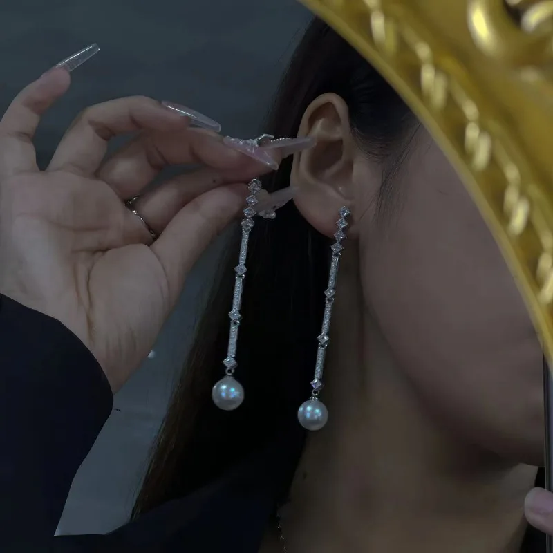 [مشرق مثل المجرة] قلادة من لؤلؤ الأحجار الكريمة على شكل نجمة الغجر، ذهب ابنة العائلة الغنية، مطلي بالذهب عيار 18 قيراط، زركو نيزكي