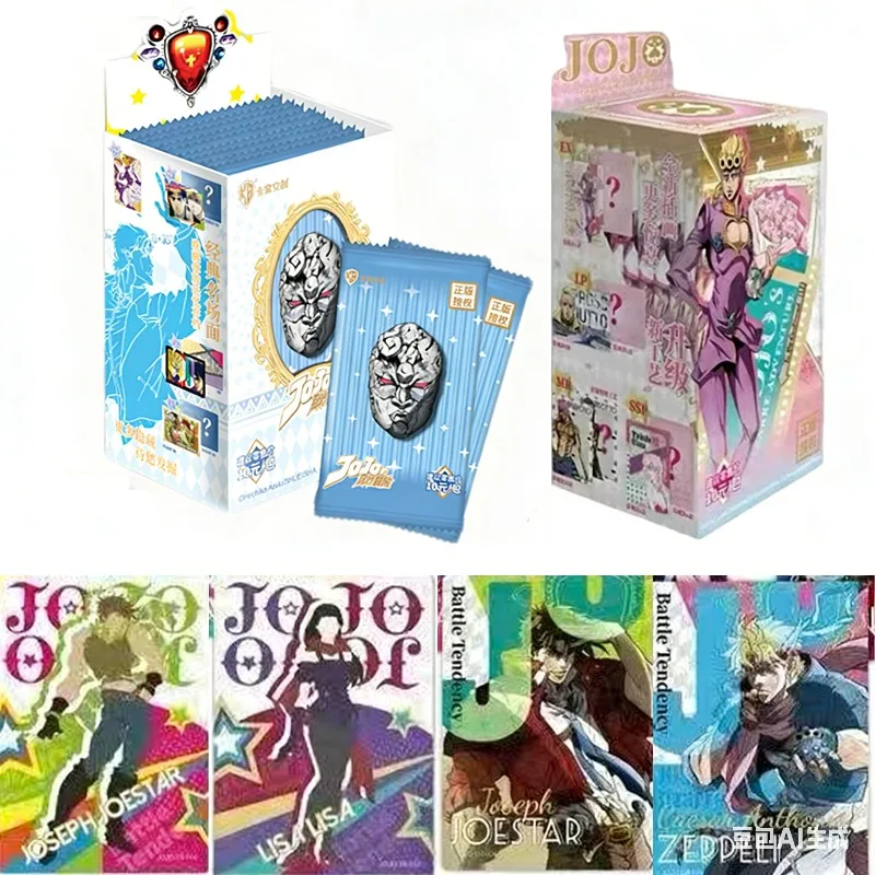 

JoJo's Bizarre Adventure Phantom Blood Battle Tendency Gold Stamping Collection Cards Booster Box Anime Trading Cards Toy Gift