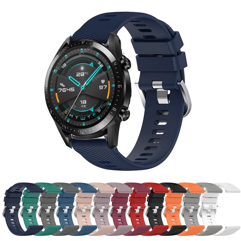 For Huawei Watch GT 2 42mm 46mm Strap Silicone 20mm 22mm Bracelet For Huawei Watch 3 4/GT 3/GT 2 Pro/GT Runner/2E/Buds Band Belt