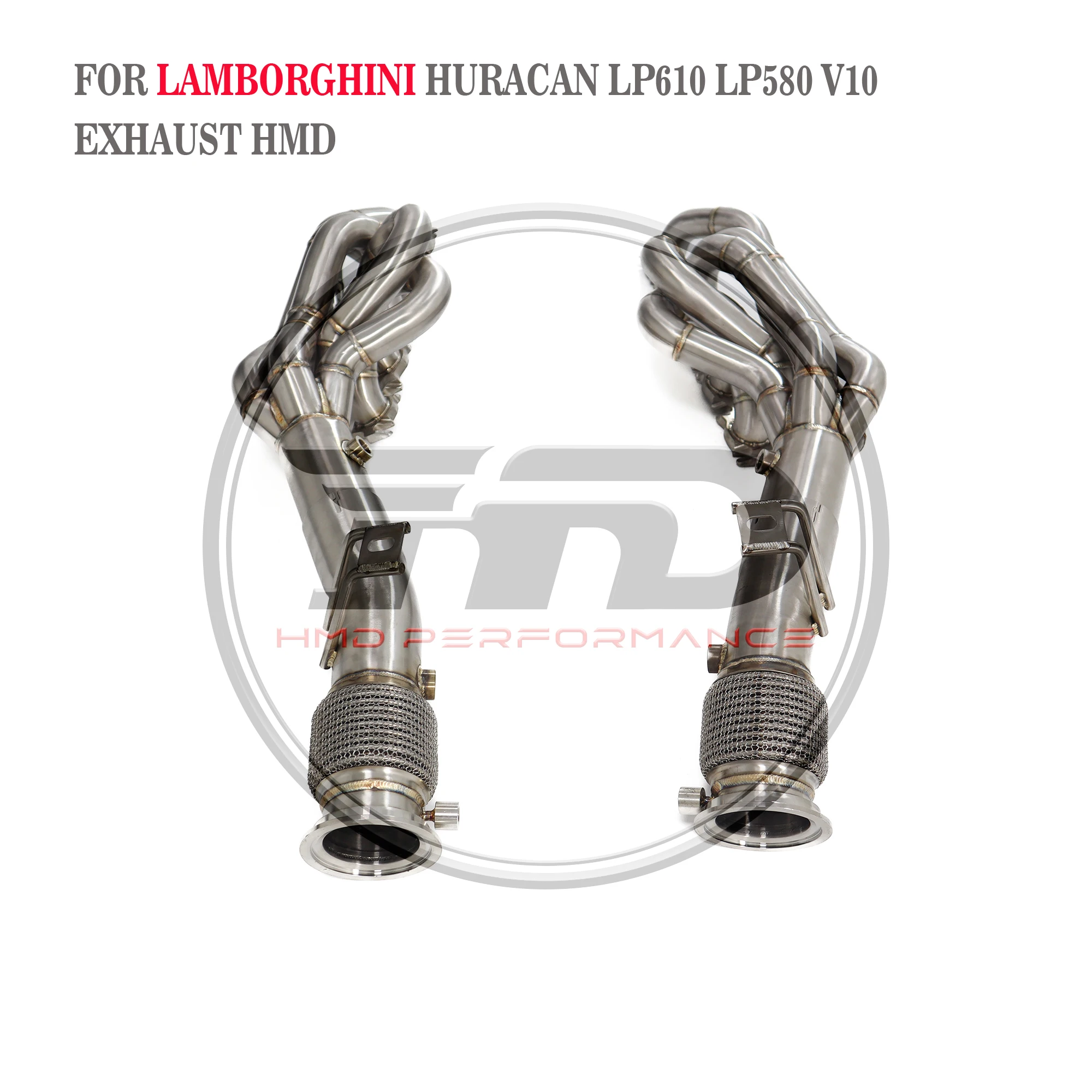 HMD Catabck Manifold for Lamborghini LP580-2 LP610-4 Coupe Vacuum valves Long service life Ti Exhaust system Muffler