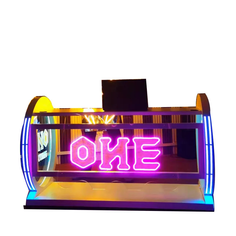 Bar DJ table DJing table KTV party box acrylic led luminous concert butterfly beater table customization
