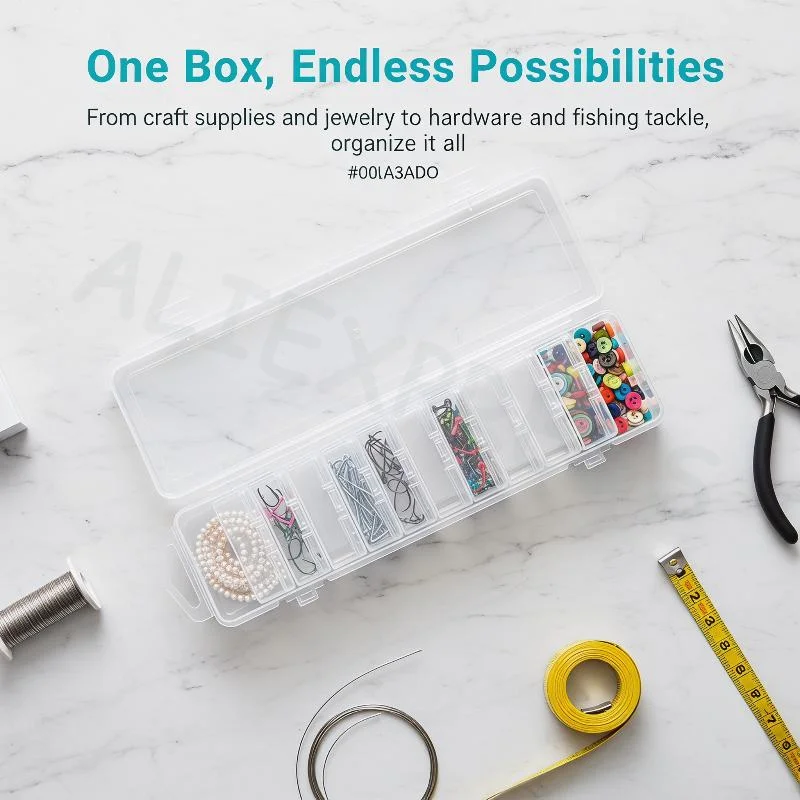 Transparent Stackable Plastic Storage Box for Nail Art Rhinestones Jewelry Diamond Desktop Space Saving Organizer