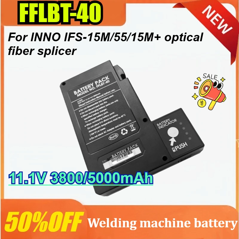 

New FFLBT-40 for INNO IFS-15M/15M+/55/55M for Heima H9/D21 11.1V 3800/5000mAh Fusion Splicer Battery