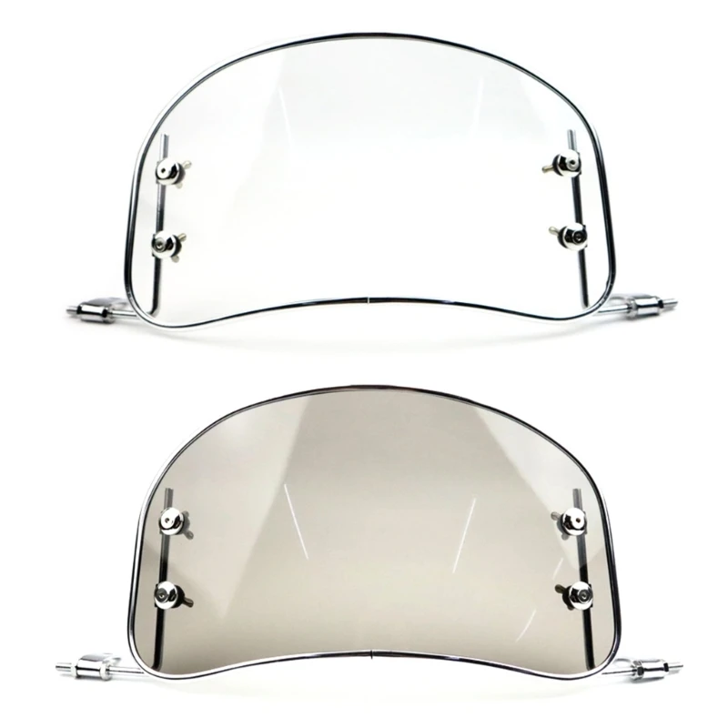 Upgraded Motorbike Windshields Universal Windscreen Easy Installs for Scooter