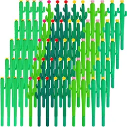 24 Pcs Cactus Pens Cactus Shape Rollerball Ballpoint Pens Cute Writing with Flowers Writing for School Home Office Supplies
