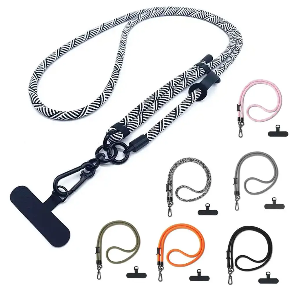 

1pcs Adjustable Phone Lanyard Thick Detachable Neck Anti-lost Strap Phone Phone Cord Universal Tether Accessories M1W5