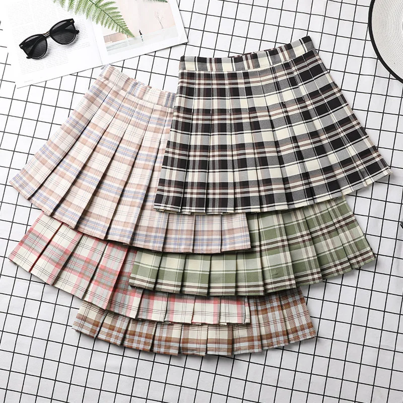 Pleated Skirt Summer Women\'s Clothing 2022 Spring Fashion Korean  Preppy Style School Girl Uniform Harajuku A-line Mini Skirts