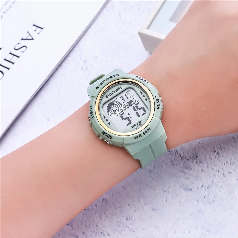 UTHAI-Montre électronique étanche pour enfants, C07, écoliers, filles, garçons, sports de plein air, réveil, montres multifonctionnelles, 5 bars