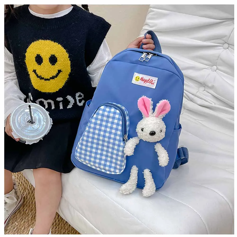 新しいリトルウサギの子供用バックパック、幼稚園大容量漫画バッグ、カスタムかわいいファッショナブルなユニークなフェスティバルギフトパック