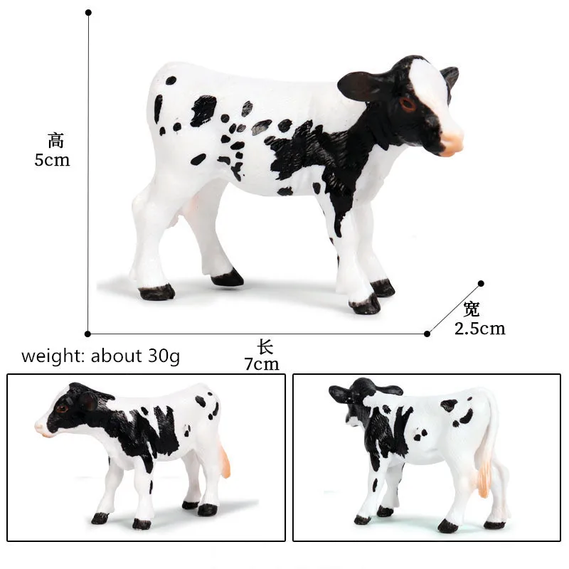 High quality Action Figure Simulation Animals Model Realistic Design Cattle Cow Bull Home Decor Educational Toys For Kids Gift