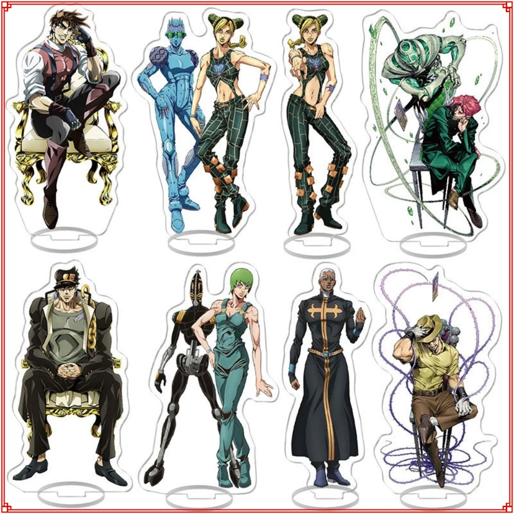 

JoJo's Bizarre Adventure Anime Peripheral Double Sided Acrylic Stand Figure Desktop Decorative Ornaments Kids Exquisite Gifts