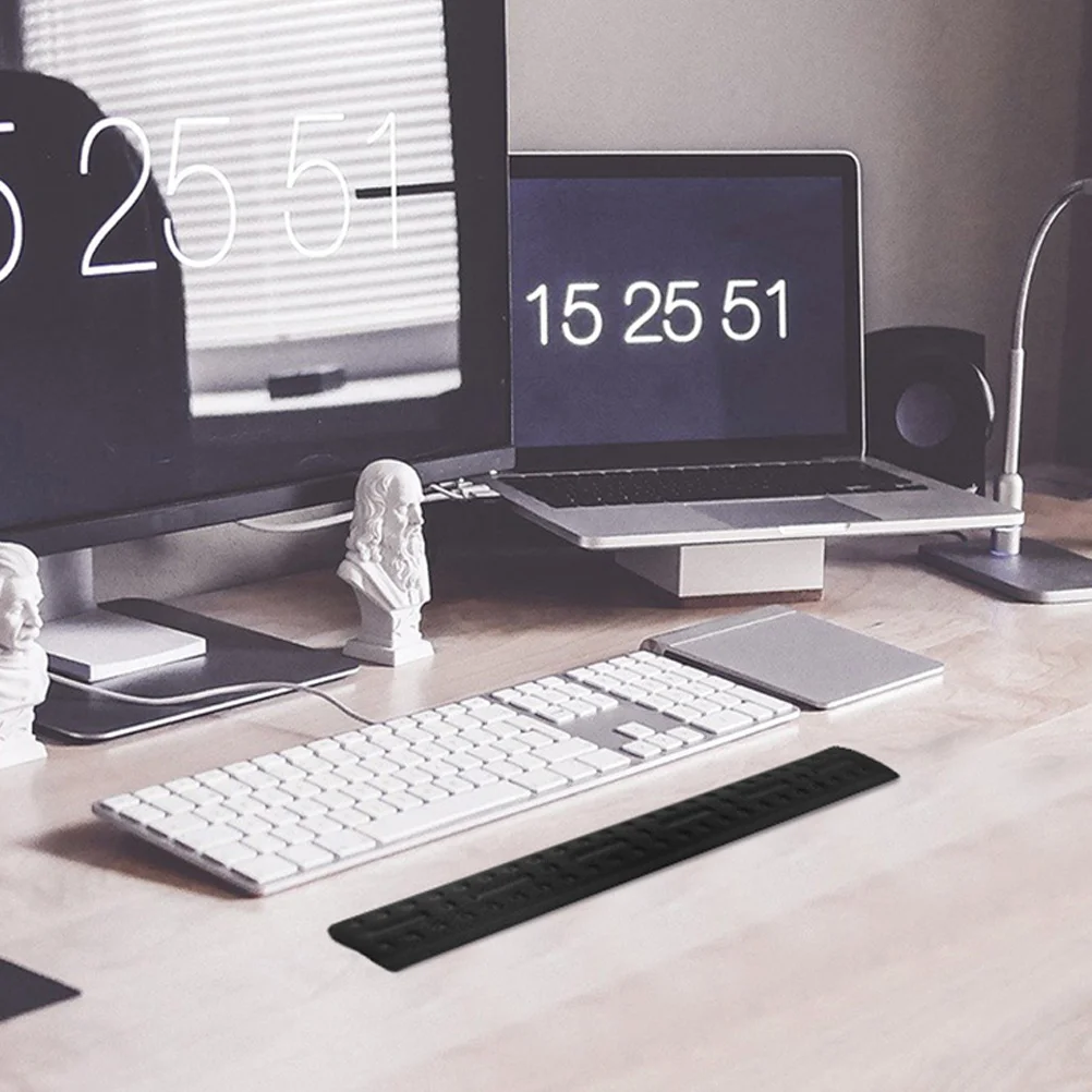 

2pcs Keyboard Wrist Rest Set Non-Slip Memory Foam Mouse Pad For Ergonomic Hand Support Gaming Office Use Mouse Wrist Rest Pad