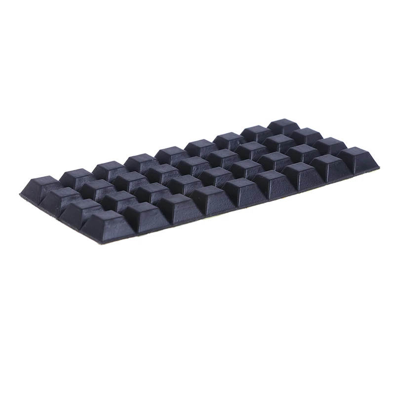10/20/40pcs Square Rubber Feet Self-adhesive Bumper Door Buffer Black Furniture Cushion