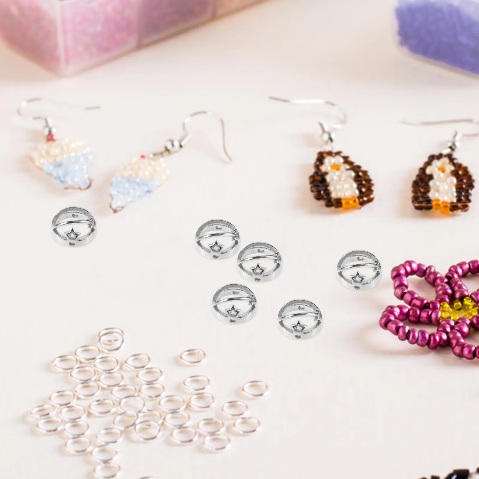 

50Pcs Pentagram Charms for Earring Making Jewelry Crafting DIY Bohemian Bracelet Spacer Beads Jewelry Supplies