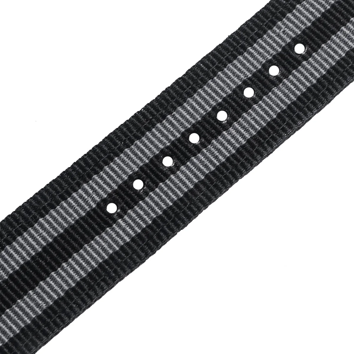 

22mm Nylon Watch Strap Durable Braided Wristband Black Grey Comfortable Replacement Band Fitness Swimming Diving Climbing