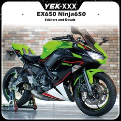 Kawasaki Ninja 650 Ninja 650 EX650 Motosiklet Fairing Kabuk Tam Araç Etiket Tam araba çıkartmaları Tüm LOGO