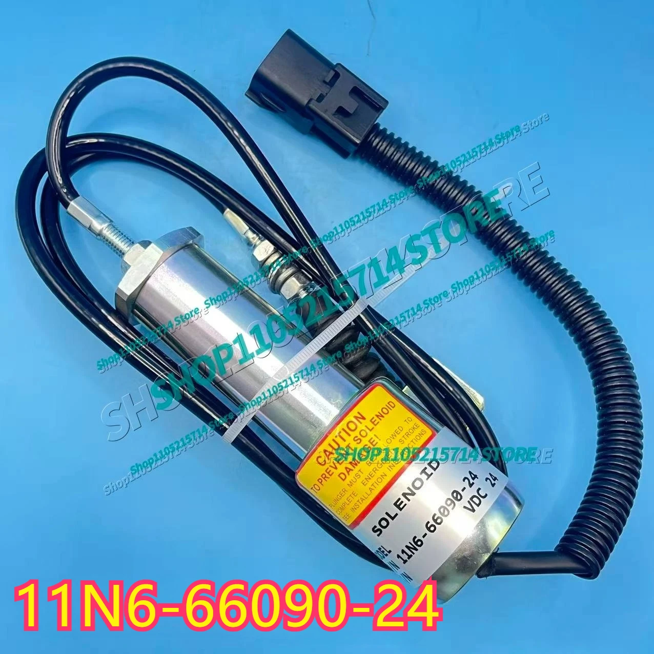 

11N6-66090-24 11N6-666030-24 24V Flameout Solenoid Valve for R210/215-9-7 Excavator Shutdown Shutoff Stop Solenoid Valve