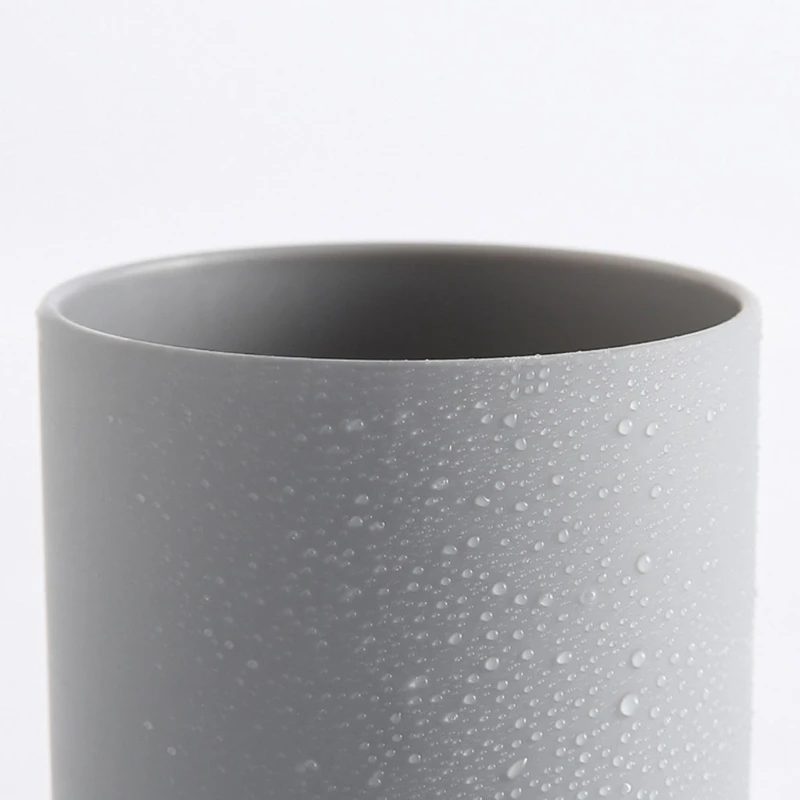 Plastic Material Bathroom Tumblers Cups Brushing Mugs Household Modern Stylish Mouthwash Mugs for Bathroom Living Room