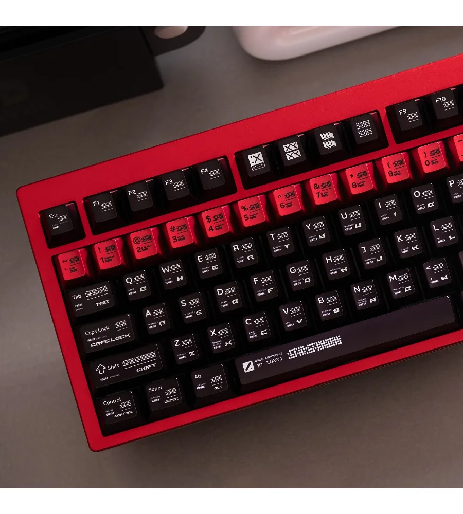 Metallic paint texture mechanical keyboard keycap custom magnetic axis PBT hot sublimation original factory