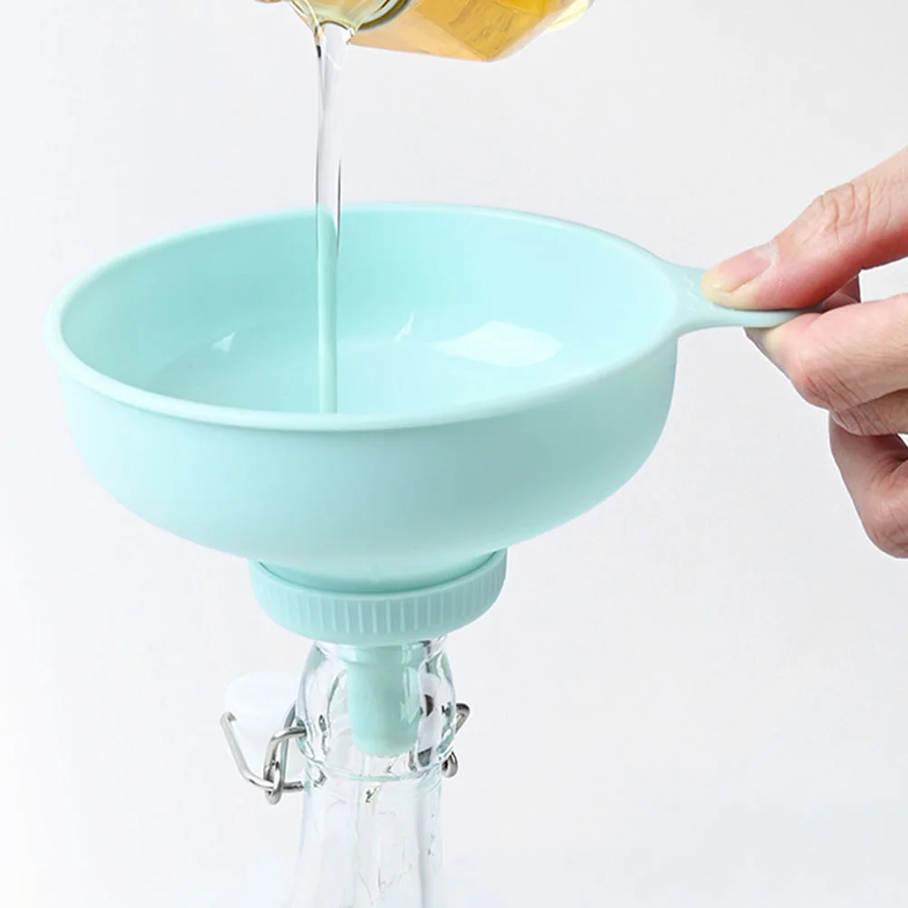 2 Sets Wide Mouth Narrow Funnel Kitchen Tool Funnels Oil Pourer Multi-function Household Liquid for Jam