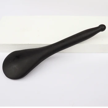 Natural Bian Shi Spoon Face Eye Gua Sha Tool 돌 및 미네랄 석영 미용 제품 GuaSha 마사지 스킨 케어, 천연 비안시 스푼