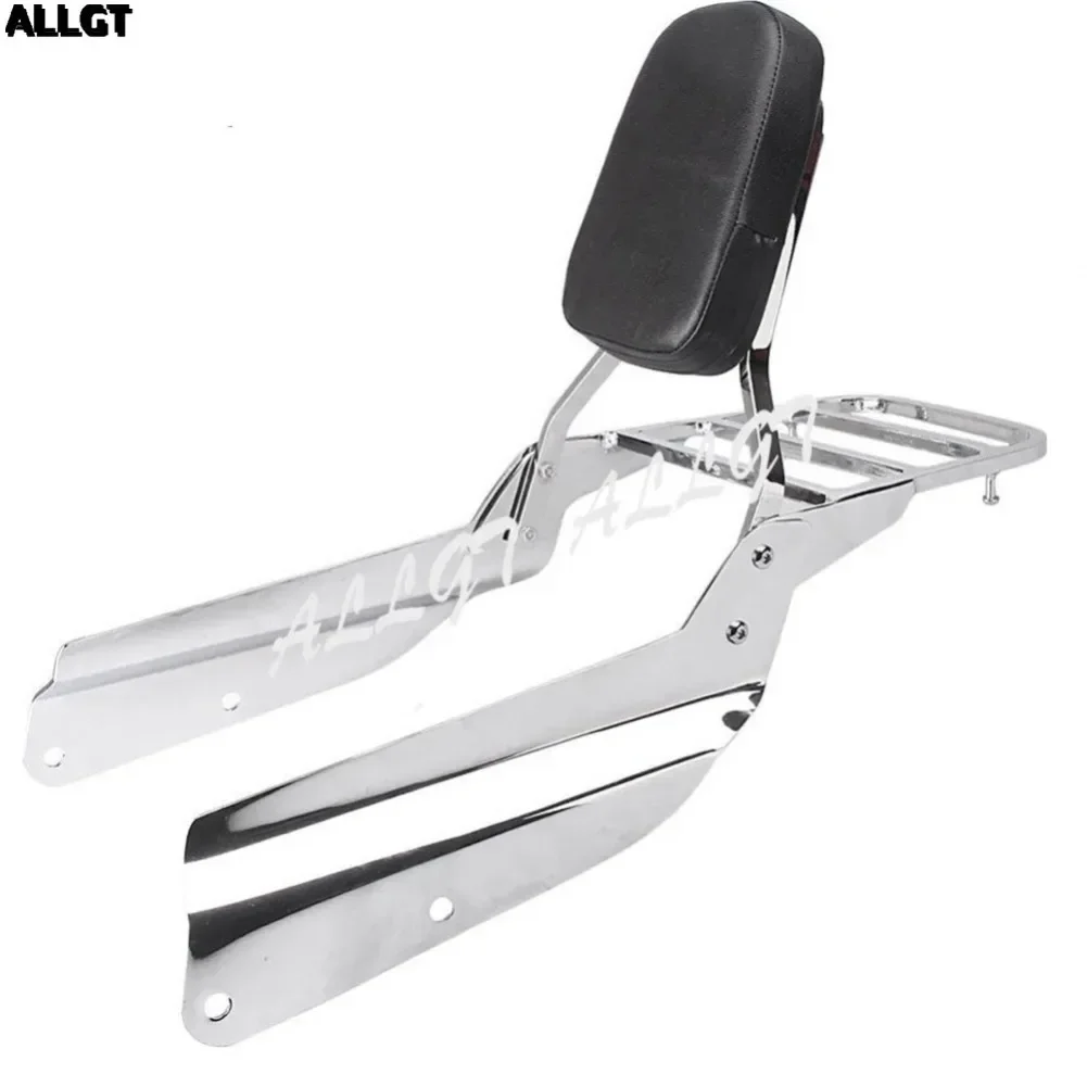 ALLGT Sissy Chrome Bar Backrest For HONDA VTX1300 2003-2006 & VTX1800 2002 2003 20004 2005 2006 2007 2008