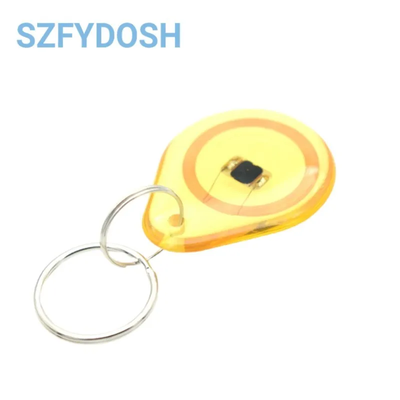 NEW 13.56MHz RFID Crystal IC special-shaped card S50 chip transparent keychain card NFC label keychain card