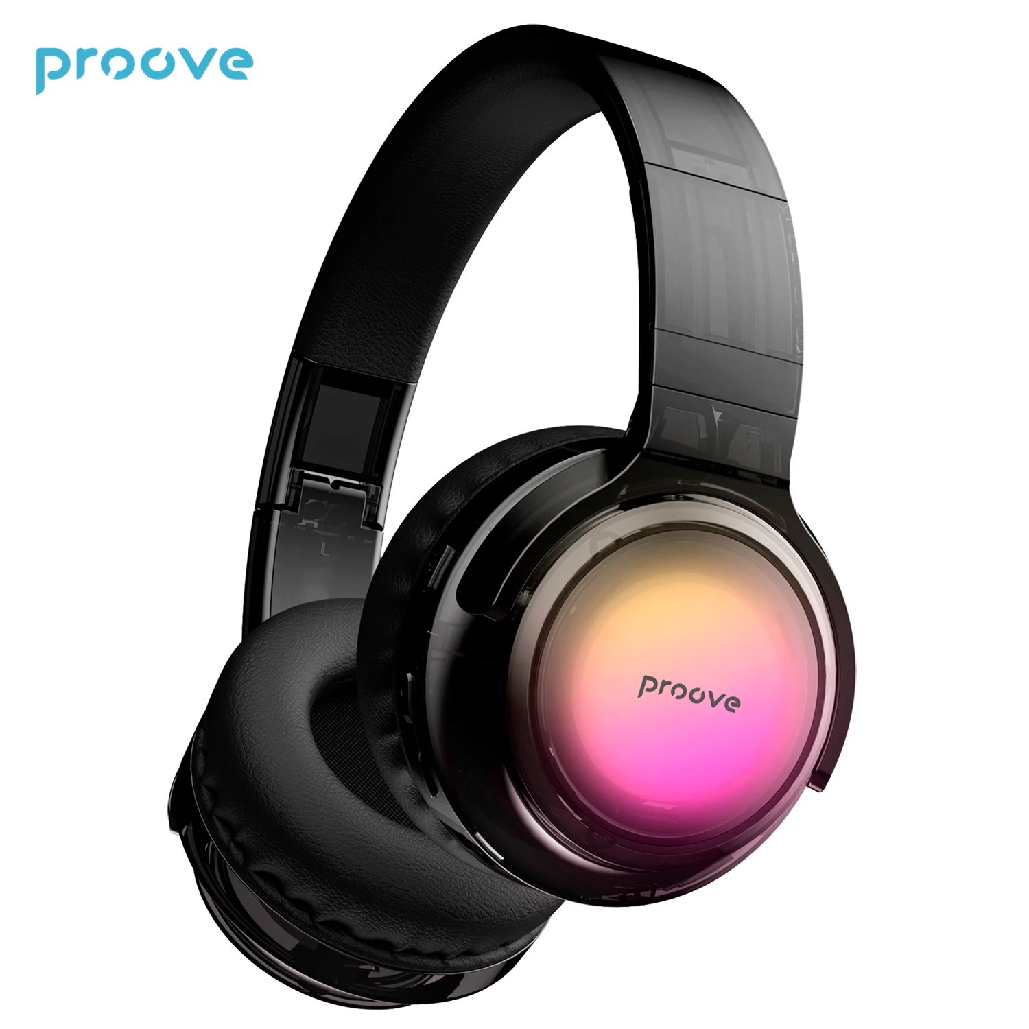 

Wireless Headphones Proove Crystal Galaxy Wired for Mobile Phone Computer LED Aux in Over Ear Foldable Wearable