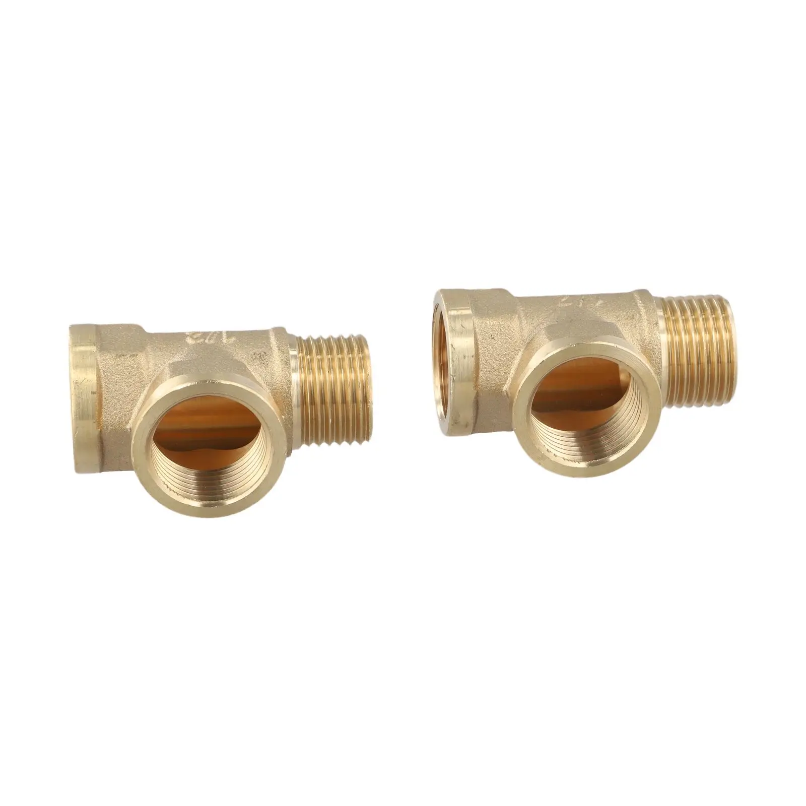 DN15 Pipe Fitting Brass T-tube Broad Usage Range Easy Installation Process Leak-proof Design For Pipe Connection 20mm