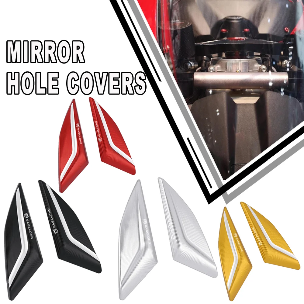 

For DUCATI SUPERBIKE 955 Panigale V2 2020 2021 2022 Motorcycle Windscreen Driven Mirror Eliminators Cap Parts Mirror Hole Cover