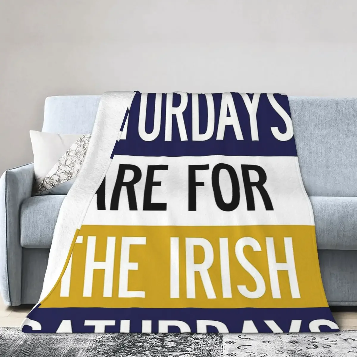 

Saturdays Are For The Irish Blanket Soft Warm Flannel Throw Blanket Bedding for Bed Living room Picnic Travel Home Sofa