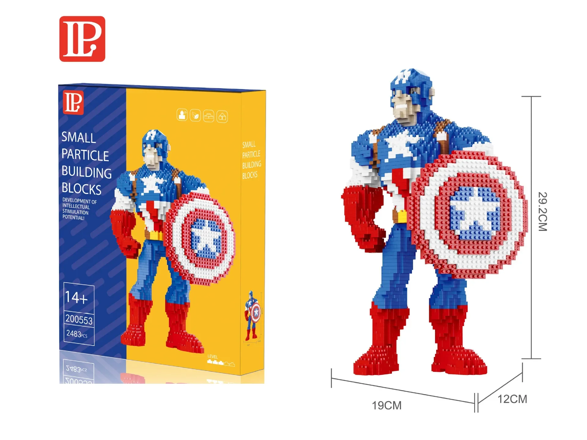 Marvel Micro Building Block Spiderman Iron Man Hulk Super Heroes Assembled Model Captain America Mini Brick Figures Toys For Kid