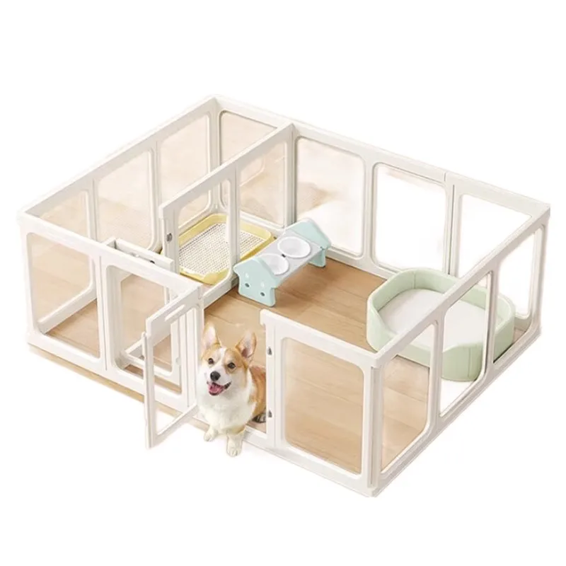 Acrylic transparent dog game fence indoor portable waterproof easy to assemble safe and stable