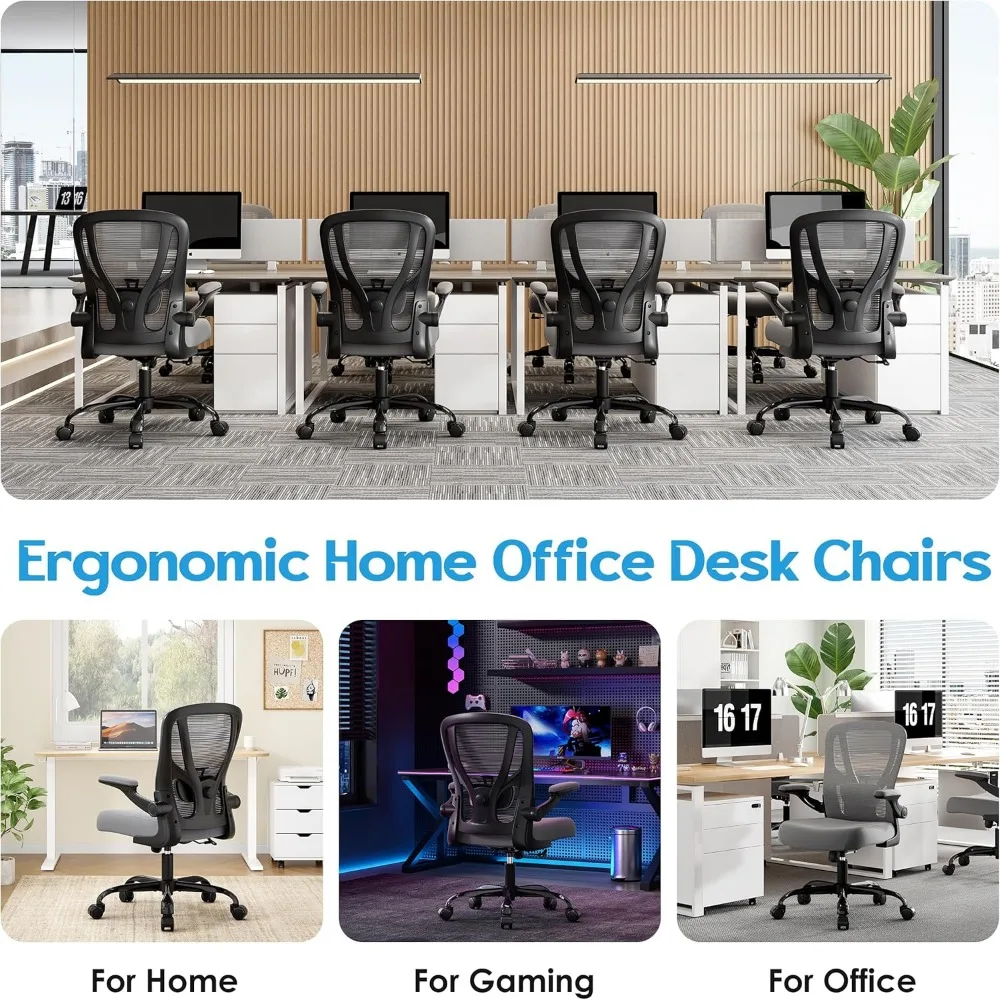 sedia da ufficio sedia da scrivania ergonomica - sedia da computer in rete sedia da lavoro traspirante con ruote supporto lombare regolabile scrivania di casa di