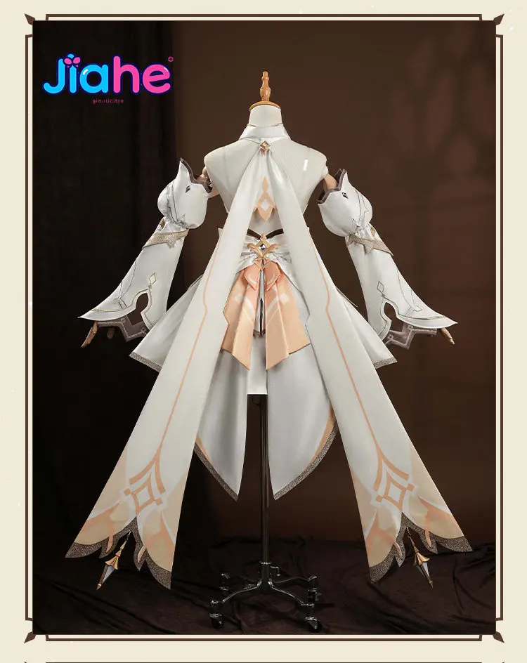 

Genshin Impact The Traveler Lumine Cosplay Costume Wig Dress New Skin Illuminated Accessory Halloween Women Girls Role Play Prop