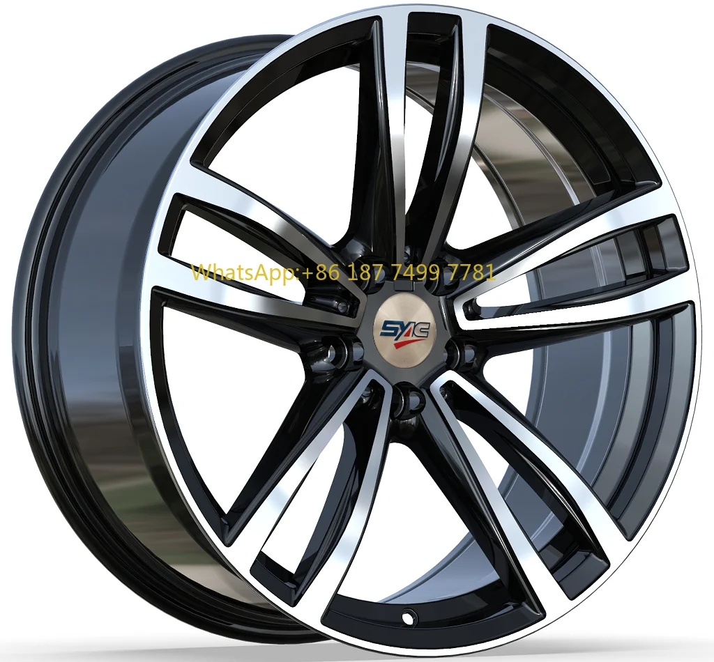 

SYAC Custom Forged 17-22 Inch Aluminum Alloy Passenger Car Wheels 5-Hole Rims Gold Finish for.. . Series Models