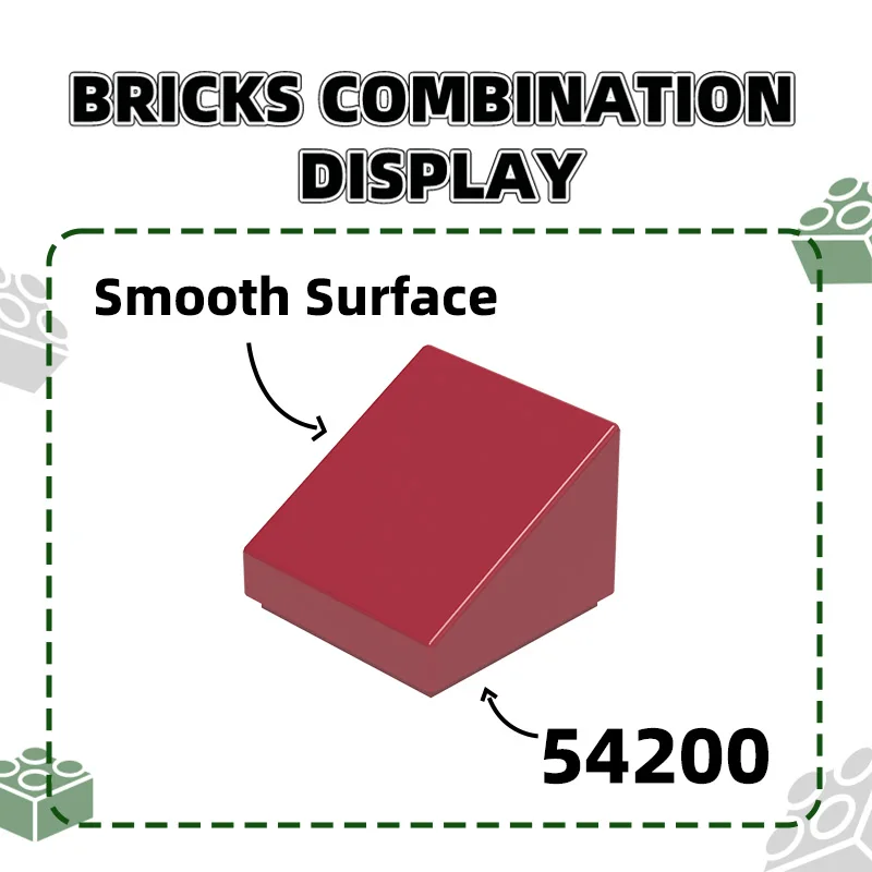 Wange 543Pcs/Lot 54200 1x1 Slope Building Blocks Inclined Panel Bricks DIY Compatible with all Brand Toys For Children Gift Box