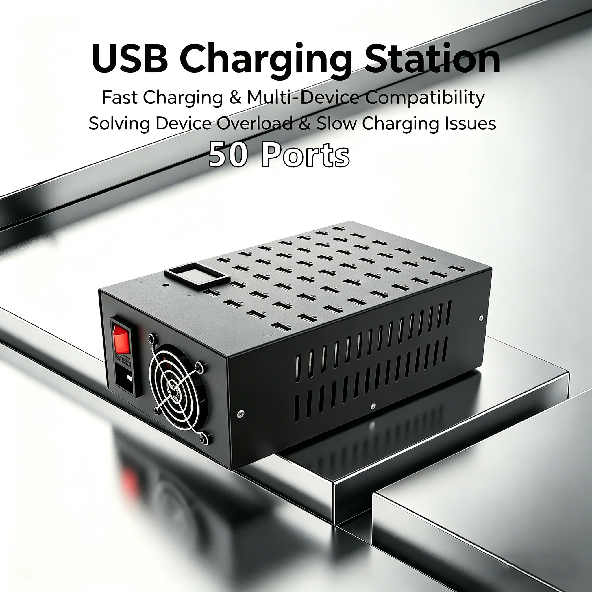 

50 Ports Usb Charger Multifunctional USB Charging Station Dock 400W Universal Mobile Phone Desktop Wall Home