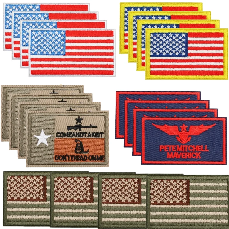 

Нашивка с флагом пилота, тактическая вышитая военная нашивка армии США, кольцо с крючком для одежды, национальный значок, наклейка на рюкзак, одежда