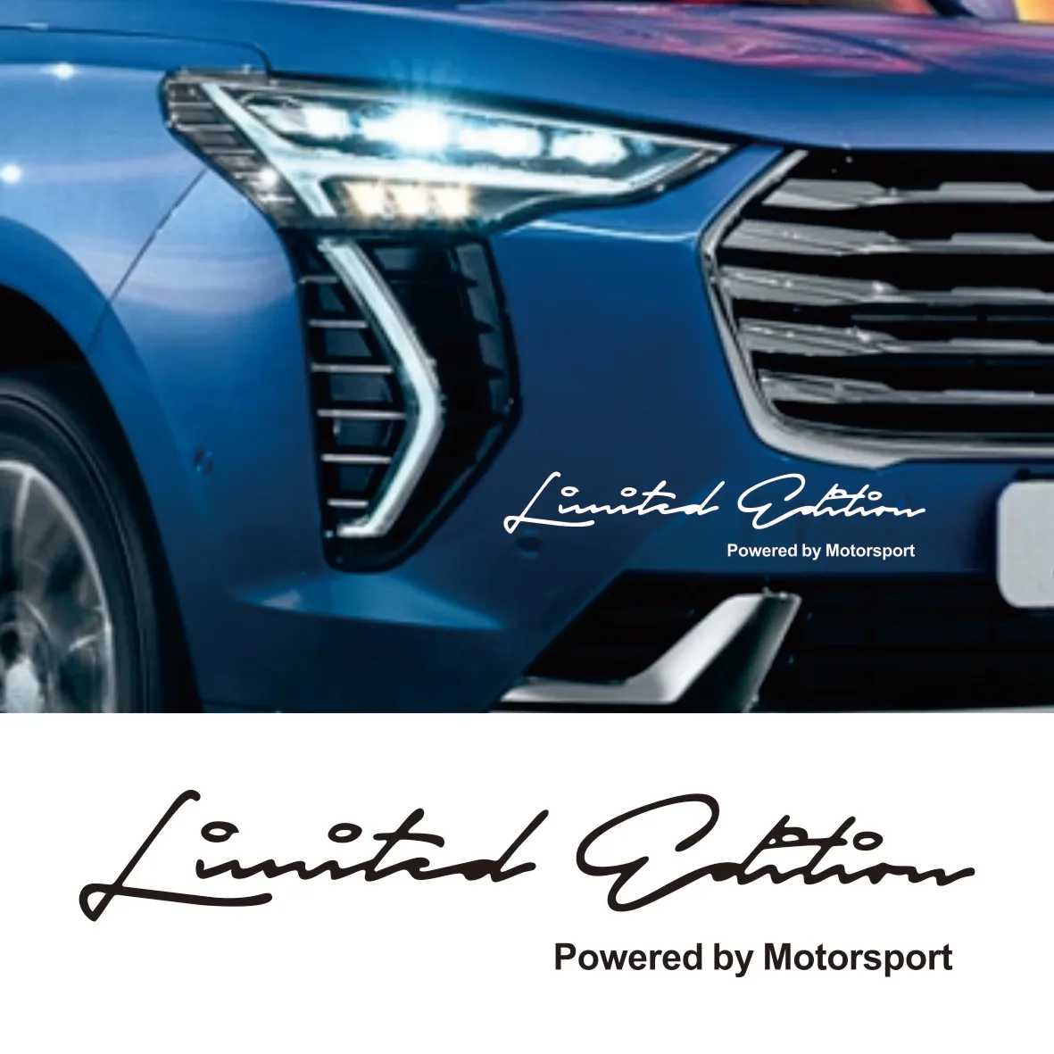 

2PCS Limited Edition Racing Bumper Stickers | Waterproof Reflective Vinyl | For Nissan Tiida, Peugeot