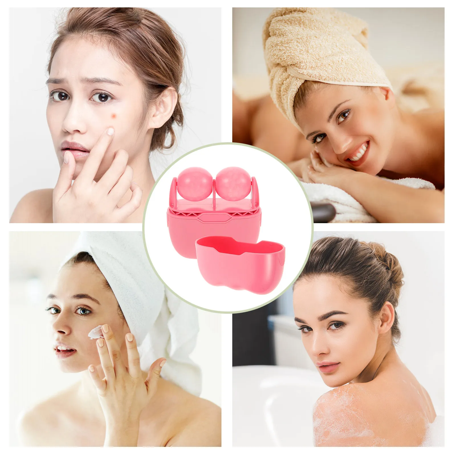 Ice Facial Massage Roller for Women Men Portable Lightweight Face Eye Beauty Massager Cooling Device for Puffiness Relief Facial view 6
